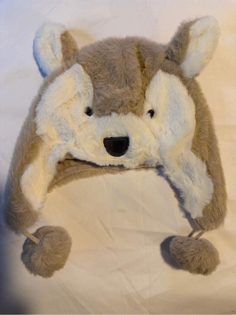 Wolf Aviator plush Baby Hat